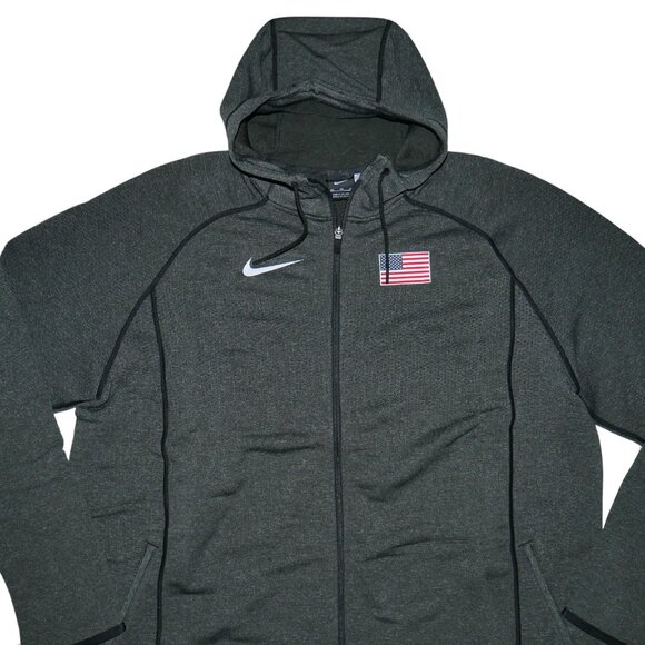 Nike Pro Elite Team USA Travel Jacket Hoodie Men Size XXL 2XL CT4038-001 NEW - Picture 4 of 11